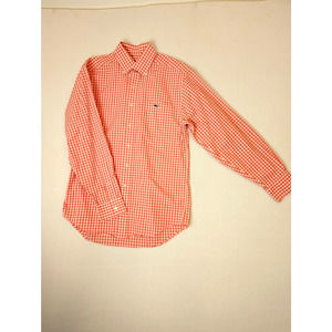 Vineyard Vines Men's Pink White Long Sleeve Cotton Button Down Tucker Shirt Sz S